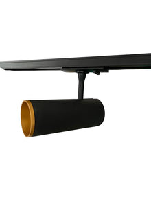 1-PHASEN-SCHIENENLEUCHTE MIT GU10-FASSUNG SCHWARZ & GOLD INKL. LAMPE MDRLED®