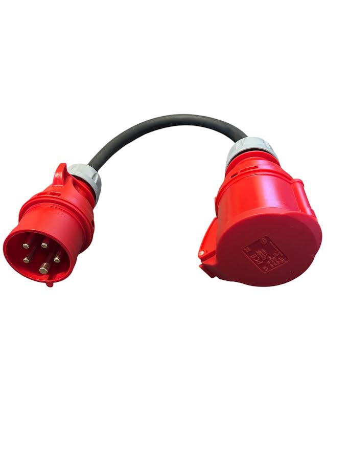 Voedingsadapter Reductieadapter 16Aman naar 32A vrouw 5P 5x2.5mm MDRLED®