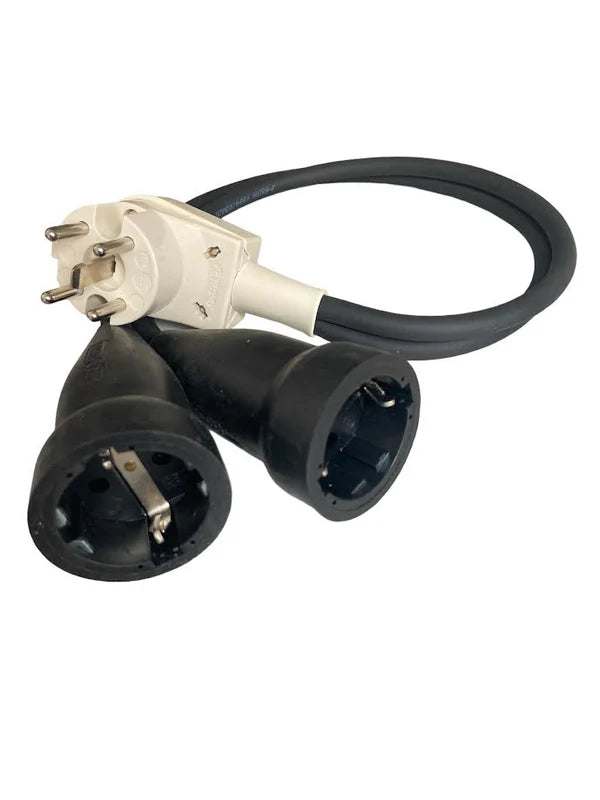 Perilex Stekker Verloop naar 2x 230V Contra – vmvl 2 Fasen Verdeeld