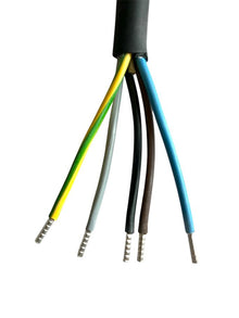 Neopreen kabel 5x2,5 mm² - 2m - 10m - zwart - flexibel, tot 90°C