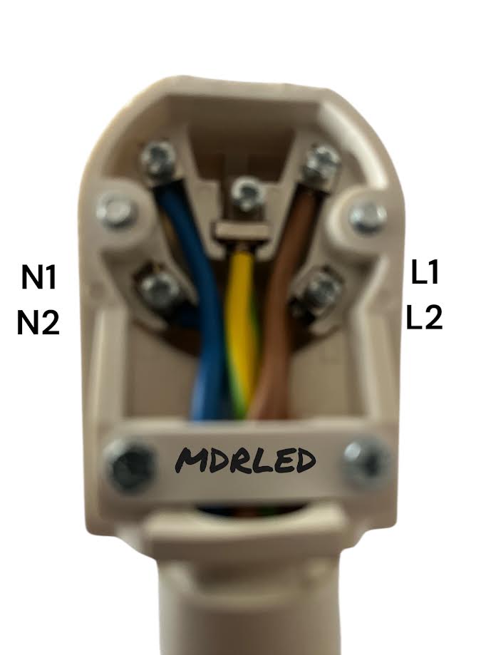 Perilex Stekker Verloop naar 2x230V over 2 Fasen Verdeeld - MDR LED®