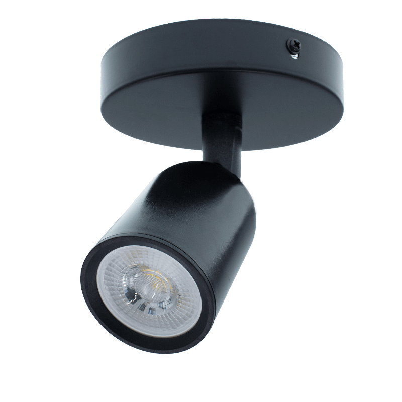 LAMPA SUFITOWA DO 1X GU10 CZARNY MDR LED®
