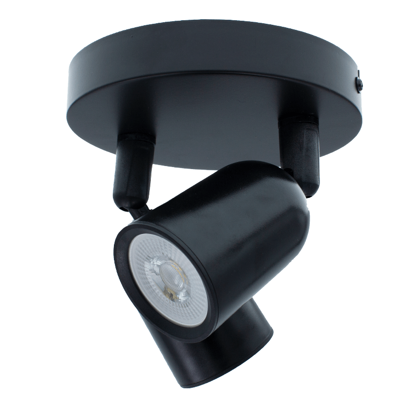 PLAFONDARMATUUR VOOR 2X GU10 ZWART MDR LED®