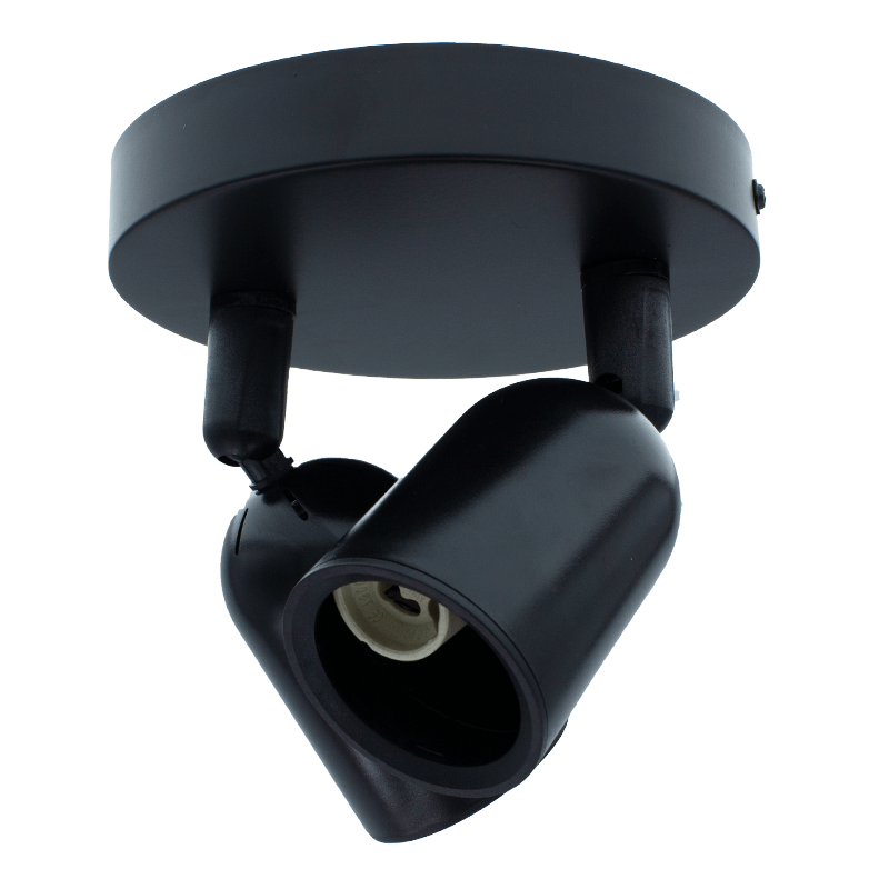 PLAFONDARMATUUR VOOR 2X GU10 ZWART MDR LED®