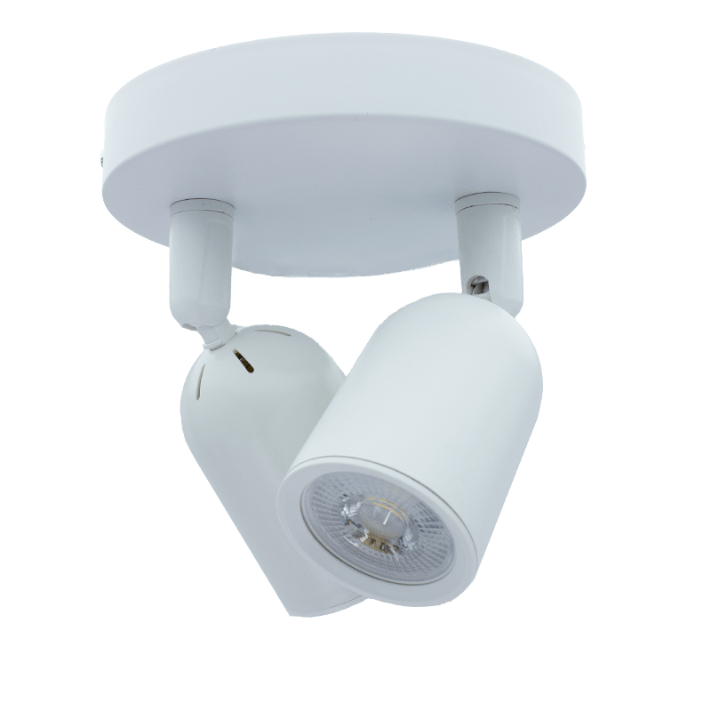DECKENLEUCHTE FÜR 2X GU10 WEISS MDRLED®