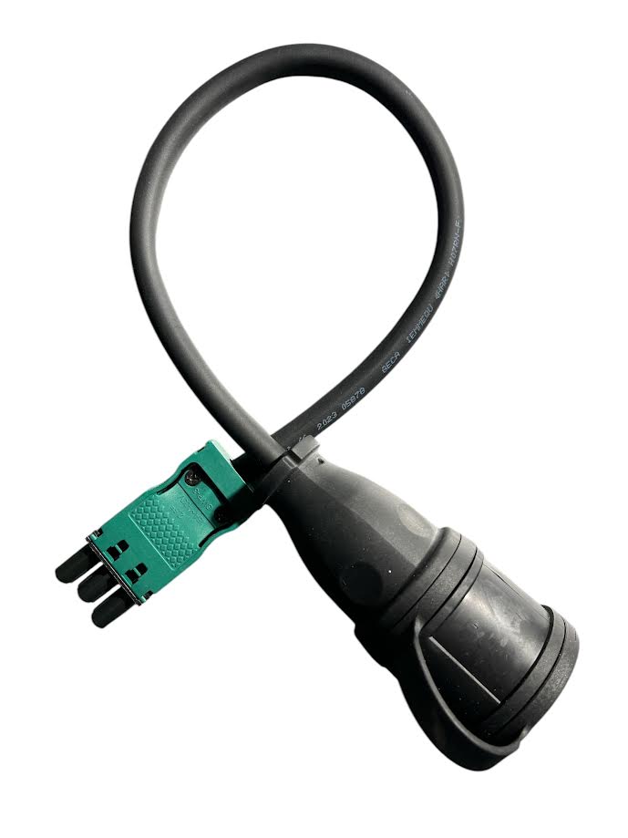 Verloopstekker 230V naar Female Stekker GST18®/3 Zwart 0.5m MDRLED®