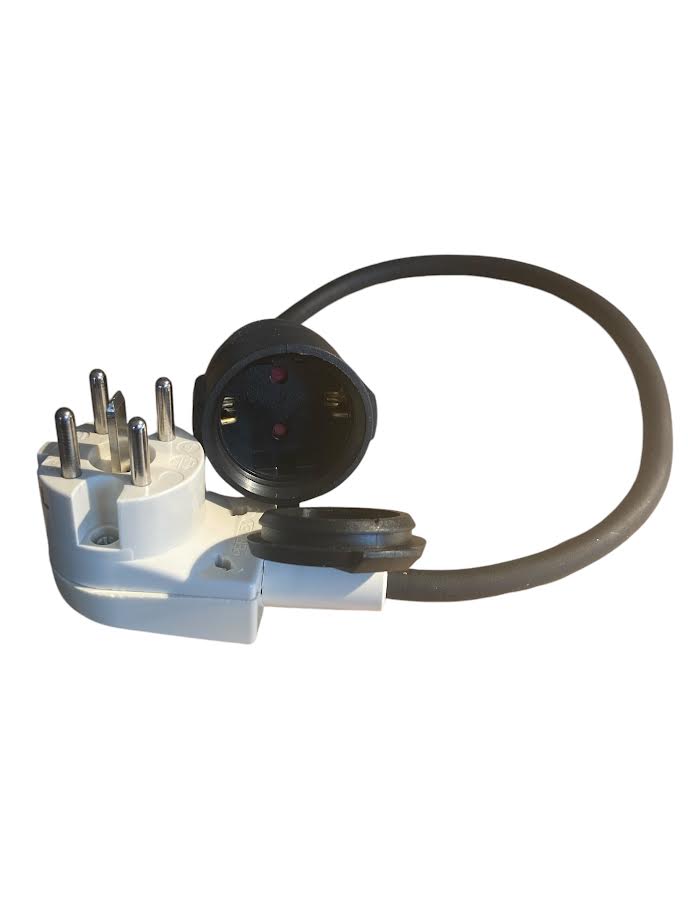 Perilex verloopstekker naar 16A 230V Contra 3x1.5mm 3600 Watt zwart MDRLED®