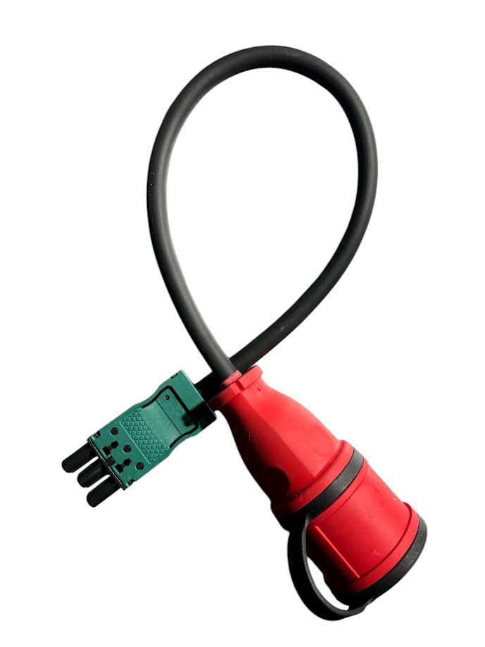 Verloopstekker 230V naar Female Stekker GST18®/3 Zwart 0.5m MDRLED®