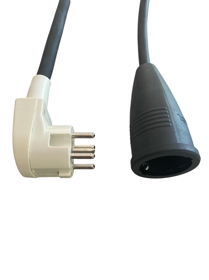 Perilex Adapterstecker schwarz Länge 0,5 bis 10 Meter, bis 16A 230V Contra MDR LED®