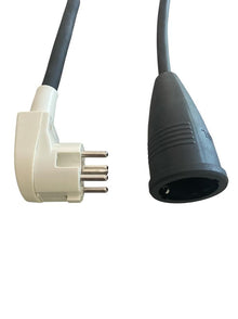 Perilex Adapterstecker Neopren - hitzebeständig - schwarz Länge 0,5 bis 10 Meter. 3x2,5mm Perilex-Verlängerungskabel auf 16A 230V MDR LED®