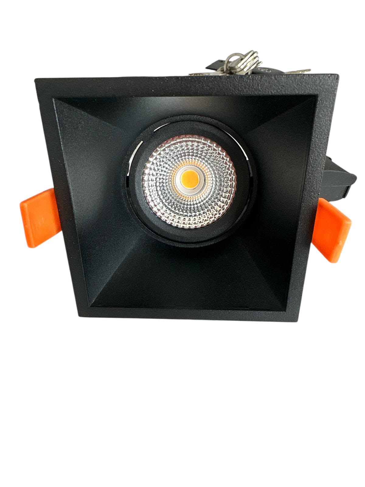 LED Spot 5W Zwart | 2700K Warm Wit | Dimbare LED Downlight | 450 Lumen