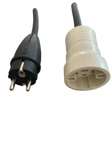 Perilex Adapterstecker H07 RN-F Neopren SCHWARZ 3x2,5mm 230V Stecker auf Perilex Gegenstecker MDR LED ®