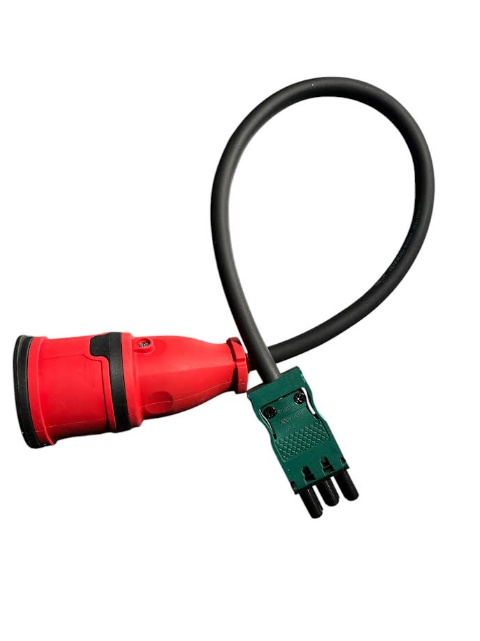 Verloopstekker 230V naar Female Stekker GST18®/3 Zwart 0.5m MDRLED®
