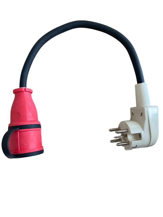 MDRLED® Perilex naar Contrastekker 16A Neopreen 0,5m – 3x2.5mm – tijdelijke Actie