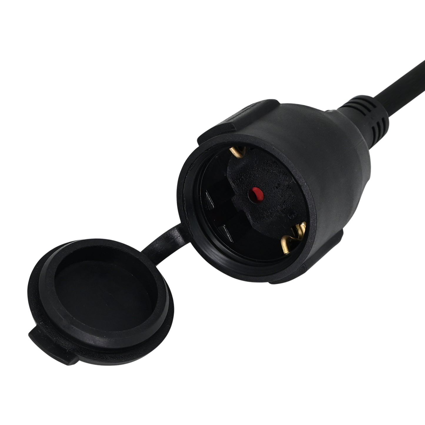 CAMPING STECKER ADAPTERKABEL MIT KINDERSCHUTZ 40CM bis 3600 Watt MDRLED®