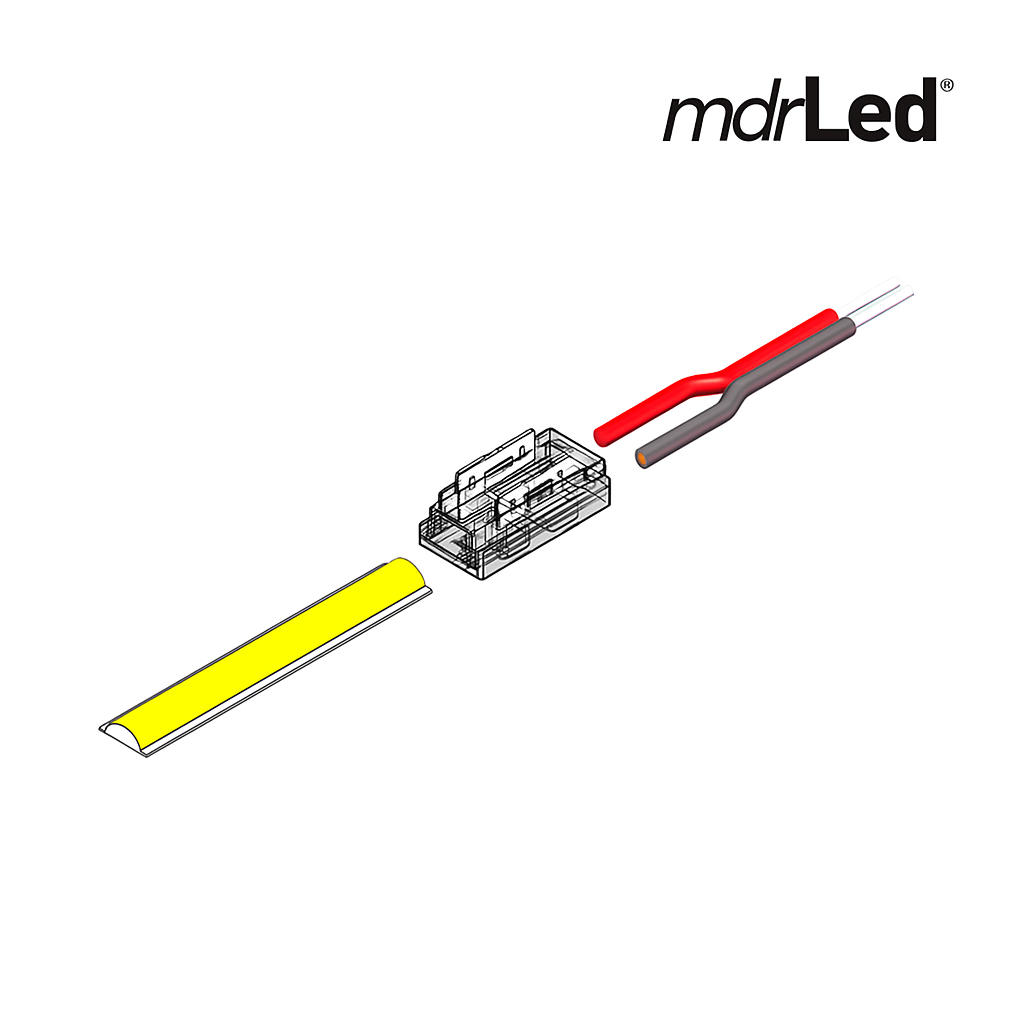 LED strip Connector 9-in-1 | 8mm | Single Color | COB/SMD | IP20 | Per 10 Stuks MDRLED®