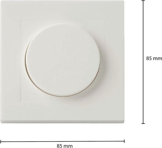 Universele LED Dimmer 0.5-200W Inbouw + Afdekplaat – Schakelaar