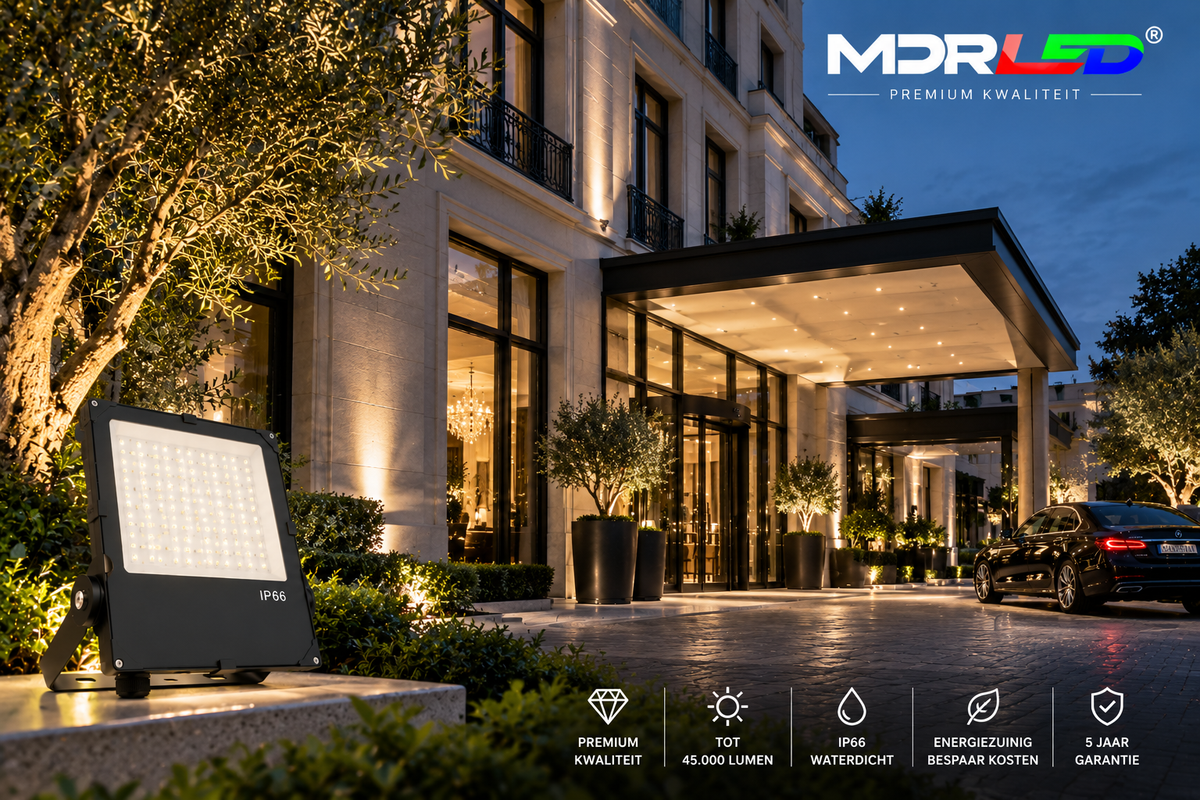 LED schijnwerper Aurus | 180/240/300W | CCT & Power Switch | 150 lm/W | IP66