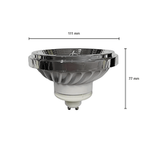LED AR111 GU10 SPOT 15W DIMMBAR WEISS - MDRLED®