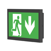 NOTBELEUCHTUNG WANDEINBAU/AUFBAU 3W SCHWARZ MDRLED®