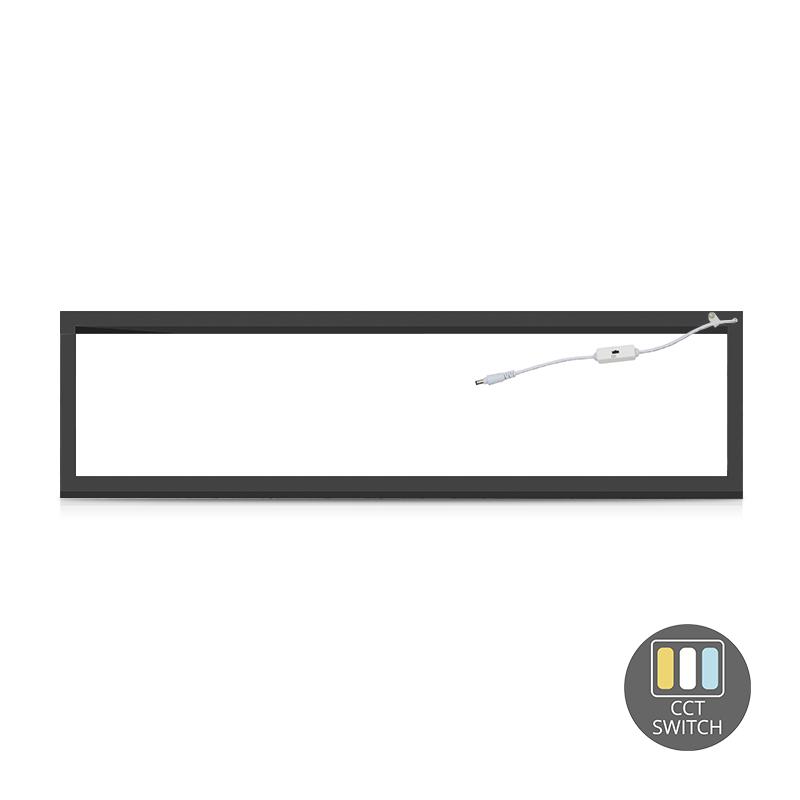 PANEL RAMOWY LED LIT 120×30 40W UGR<23 CZARNY CCT SWITCH MDRLED®