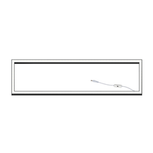 LED-Rahmenpanel beleuchtet 120×30 40W UGR<23 Schwarz CCT-Schalter MDRLED®