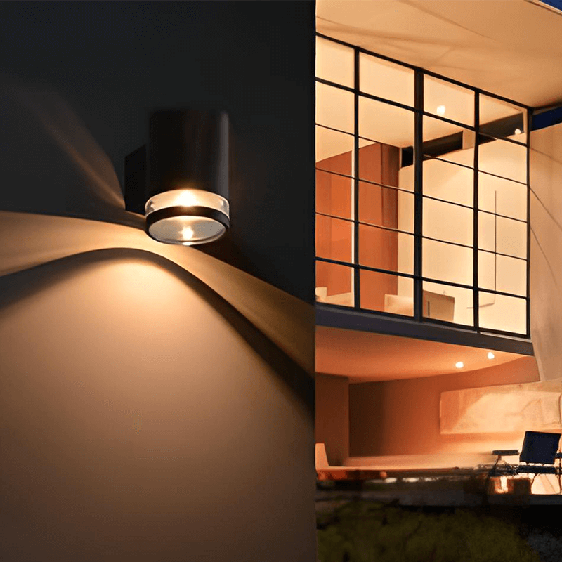 SOLAR-WANDLAMPE TAGESLICHTSENSOR 2W Eingebauter Akku MDRLED®