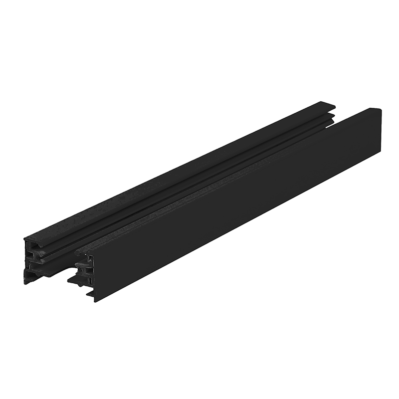 1-Fase Rail met Eind kap en Voedingsconnector - Pro Line Zwart, 3 M MDR LED®