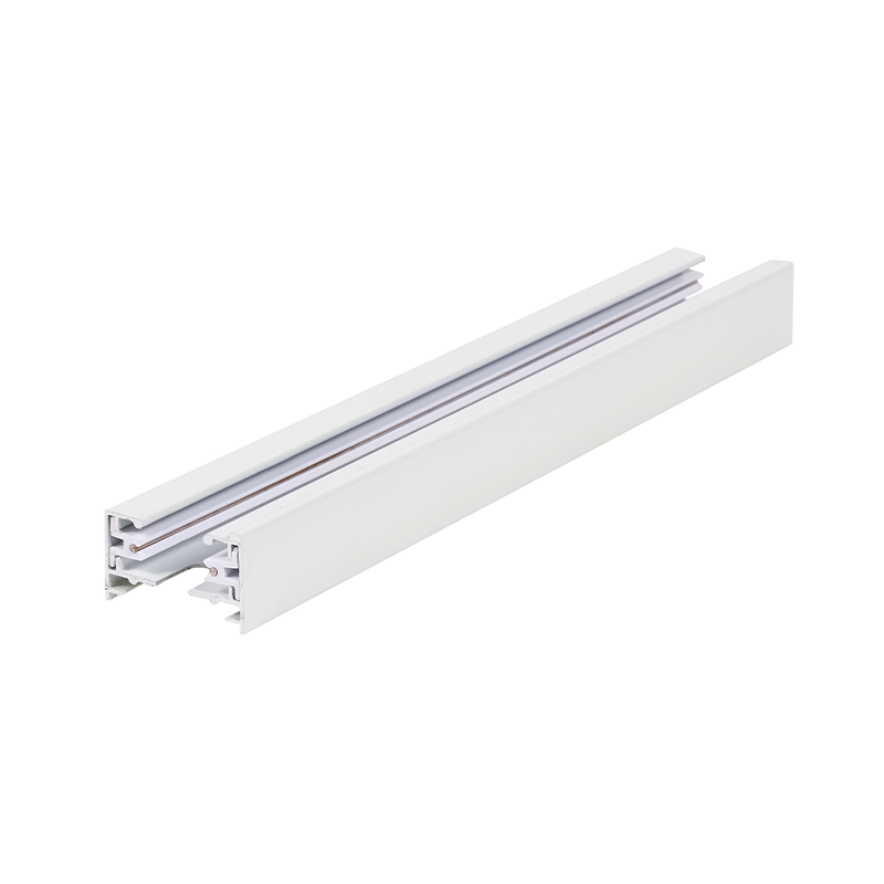 1-Fase Rail met Eind kap en Voedingsconnector - Pro Line WIT, 1 M MDR LED®
