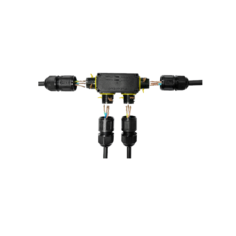 3-poliger 4-Wege-Schnellverbinder IP68 4-11 mm MDRLED®