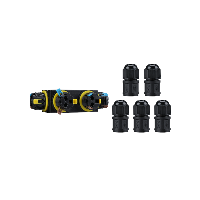 3-poliger 5-Wege-Schnellverbinder IP68 4-11 mm MDRLED®