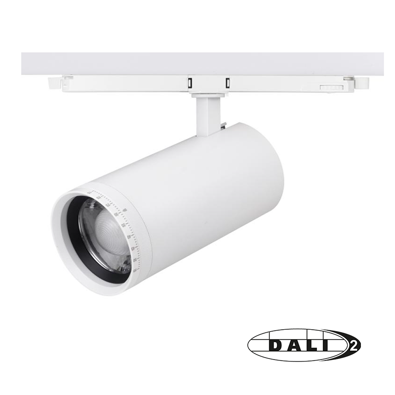 DALI 3-PHASIGER SCHIENENSPOT ZOOMBAR WATT SWITCH CCT SWITCH SCHWARZ/WEISS MDRLED®