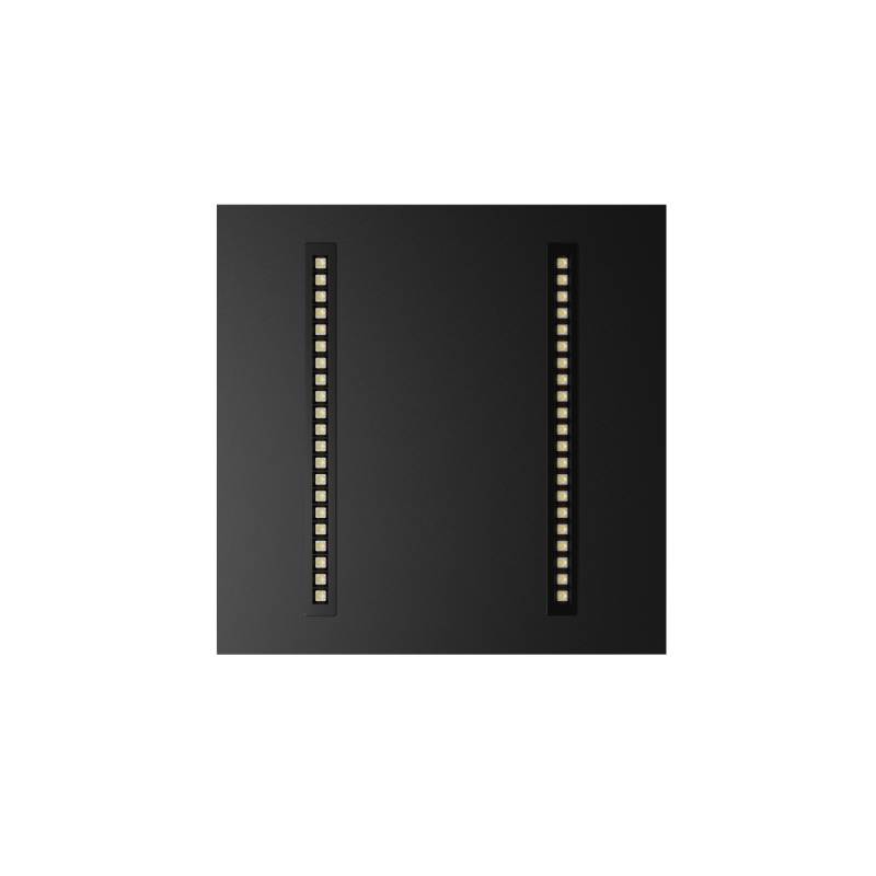 LED LOUVRE PANEEL | KASTRA | 60X60CM | 36W | CCT-SWITCH | ZWART