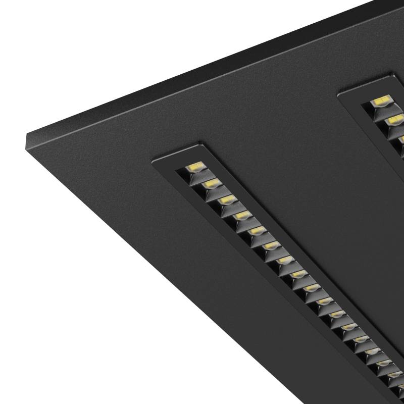 LED LOUVRE PANEEL | NOVA | 60X60CM | 36W | CCT-SWITCH | ZWART