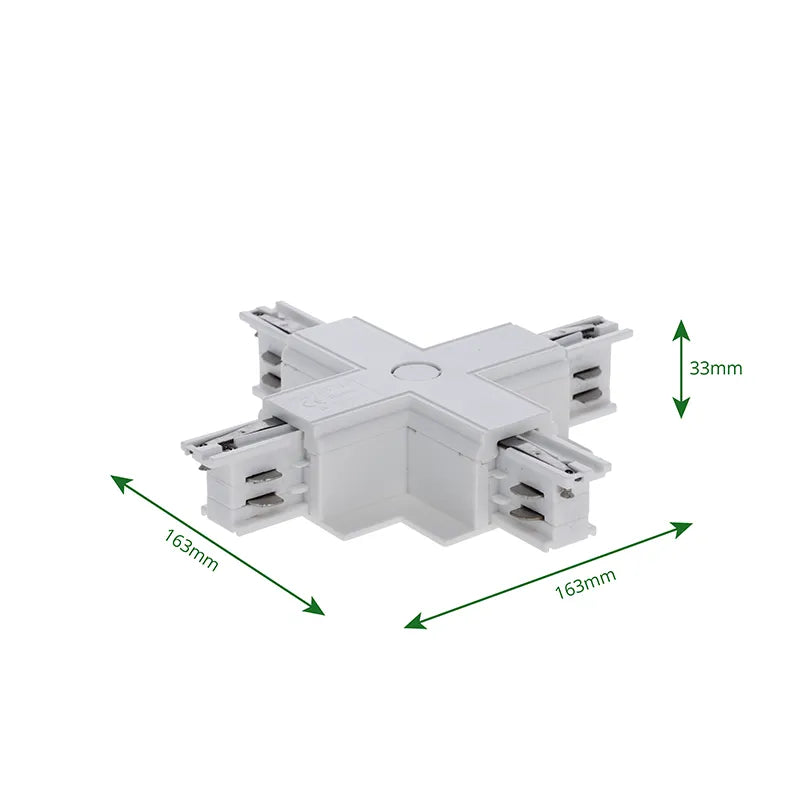 INBOUW 3-FASE X-VORM CONNECTOR WIT