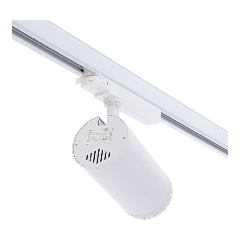 Zoomable 3-Fase Railspot – 20W/25W/30W Wit Verstelbare Lichtbundel CCT-Switch CRI 90