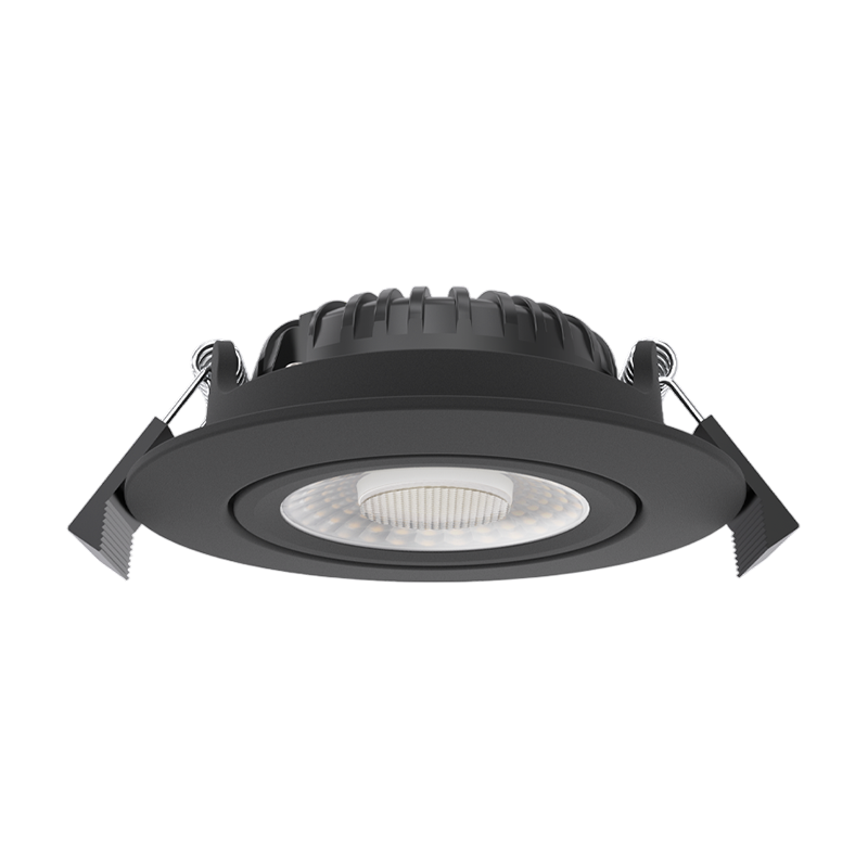 LUNA LED Inbouwspot | Zwart | 5W/7W | Dim to Warm + CCT-Switch | IP65 | Dimbaar