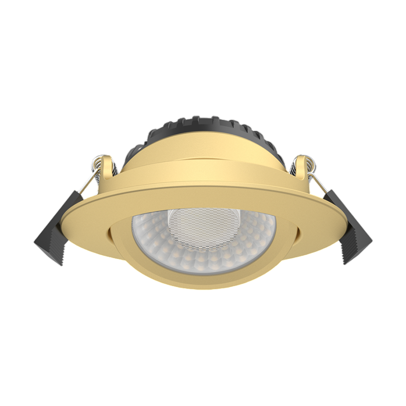 LUNA LED Inbouwspot | Messing | 5W/7W | Dim to Warm + CCT-Switch | IP65 | Dimbaar