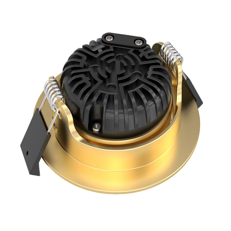 LUNA LED Inbouwspot | Messing | 5W/7W | Dim to Warm + CCT-Switch | IP65 | Dimbaar