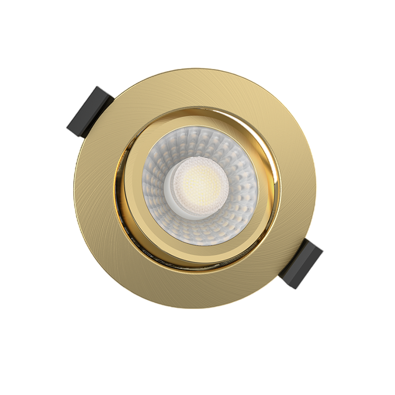LUNA LED Inbouwspot | Messing | 5W/7W | Dim to Warm + CCT-Switch | IP65 | Dimbaar