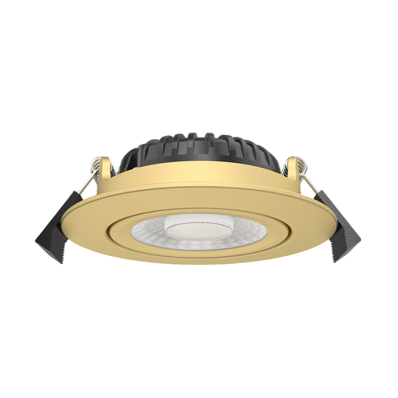 LUNA LED Inbouwspot | Messing | 5W/7W | Dim to Warm + CCT-Switch | IP65 | Dimbaar