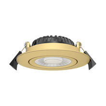 LUNA LED Inbouwspot  Messing  5W/7W  Dim to Warm + CCT-Switch  IP65  Dimbaar