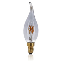 LED Filament E14 Kaars Tip 2W Smokey | Dimbaar | 2000K | MDRLED® | Roker Glas