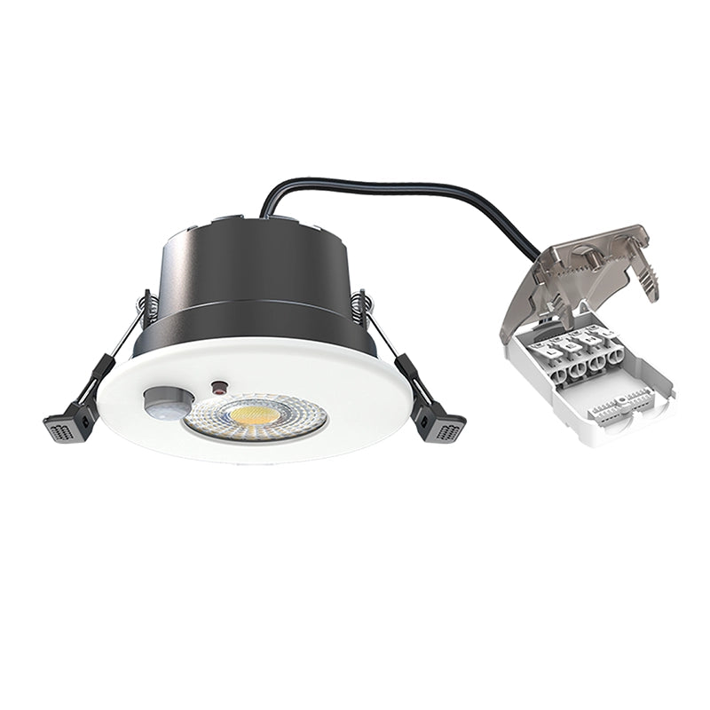LED Inbouwspot Lisa 6W | Zwart & Wit | Met PIR Sensor | CCT-Schakelaar | IP65 | MDRLED®