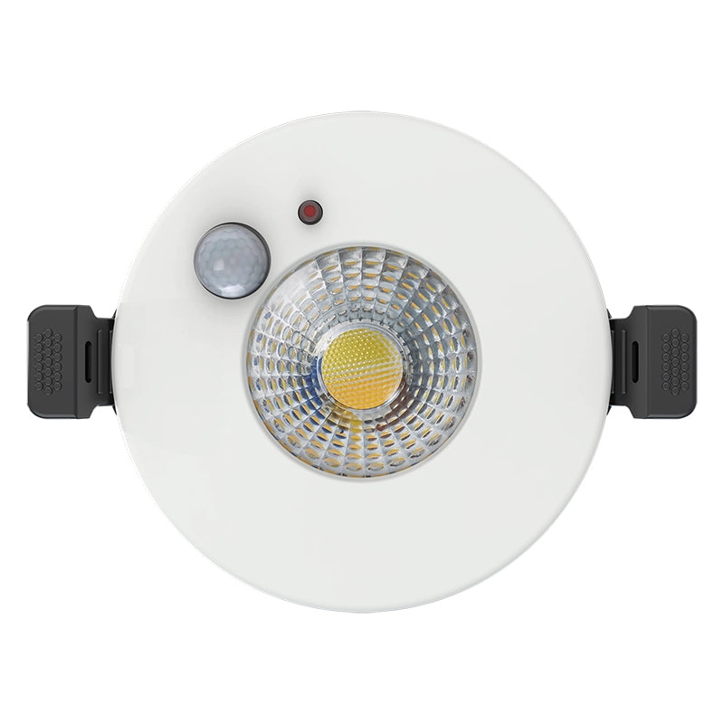 LED Inbouwspot Lisa 6W | Zwart & Wit | Met PIR Sensor | CCT-Schakelaar | IP65 | MDRLED®