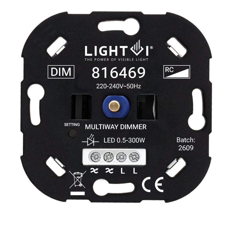 TRIAC LED Dimmer 0.5-300W – Master-Master – Fase Afsnijding