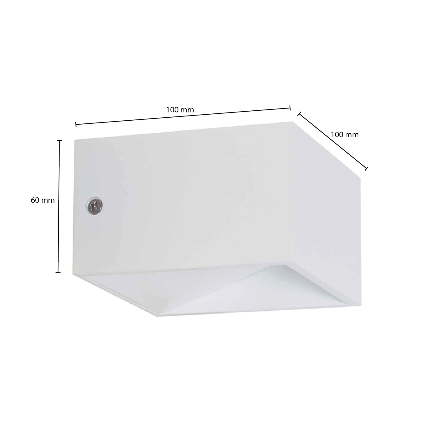 WANDLAMP CARPO WIT 6W DIMBAAR