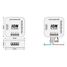 TOUCH TRIAC LED DIMMER LED Dimmer Modul 0,3-200 Watt ION INDUSTRIES MDRLED®