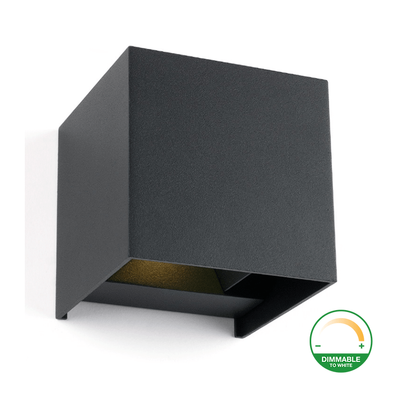 LED CUBE 2x3W ŚCIEMNIANY DO CIEPŁEJ SZAROŚCI MDRLED®