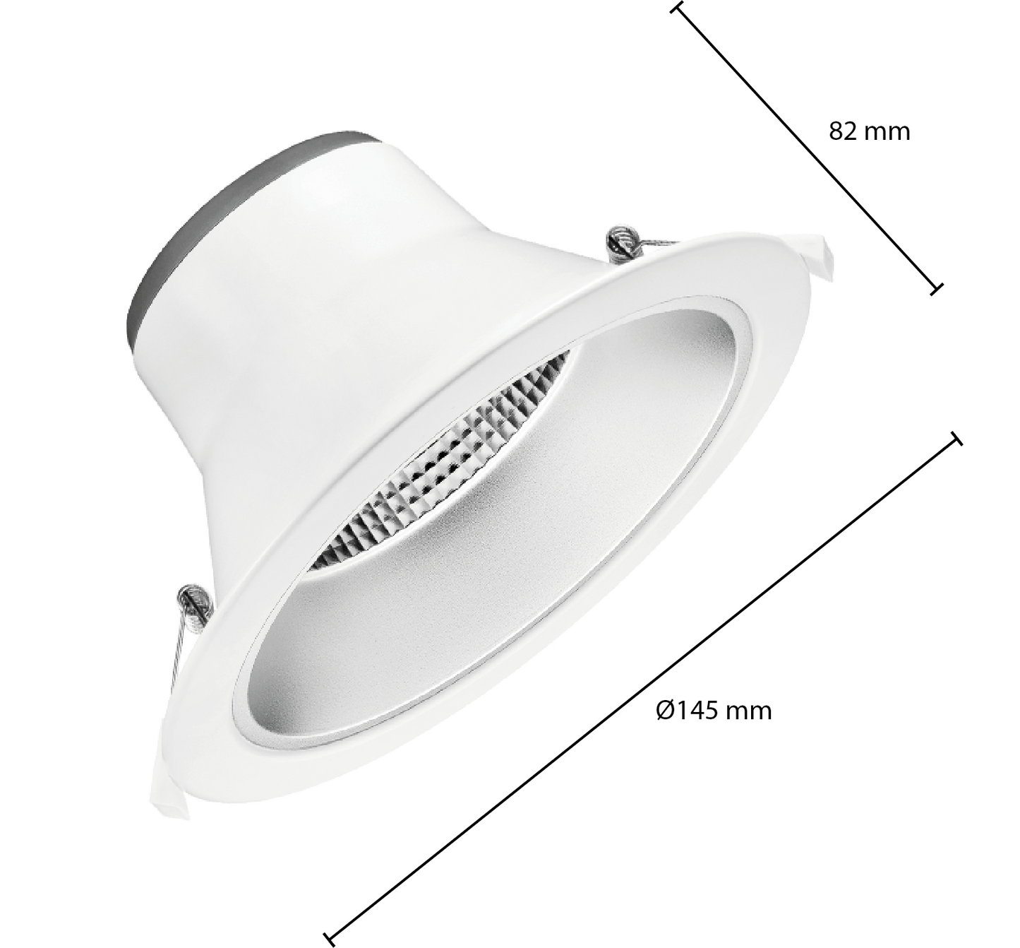 LED Downlight Aurora Ø120 – 15W – CCT-Switch – 100 lm/W